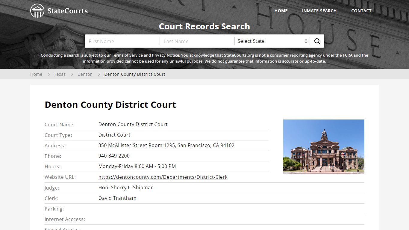 Denton County District Court, Denton County, TX - StateCourts