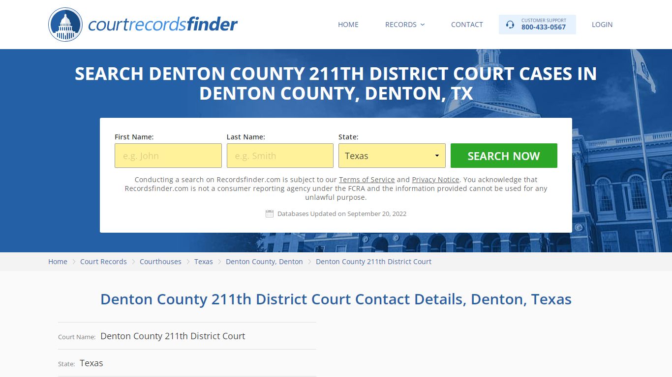 Denton County 211th District Court Case Search - RecordsFinder